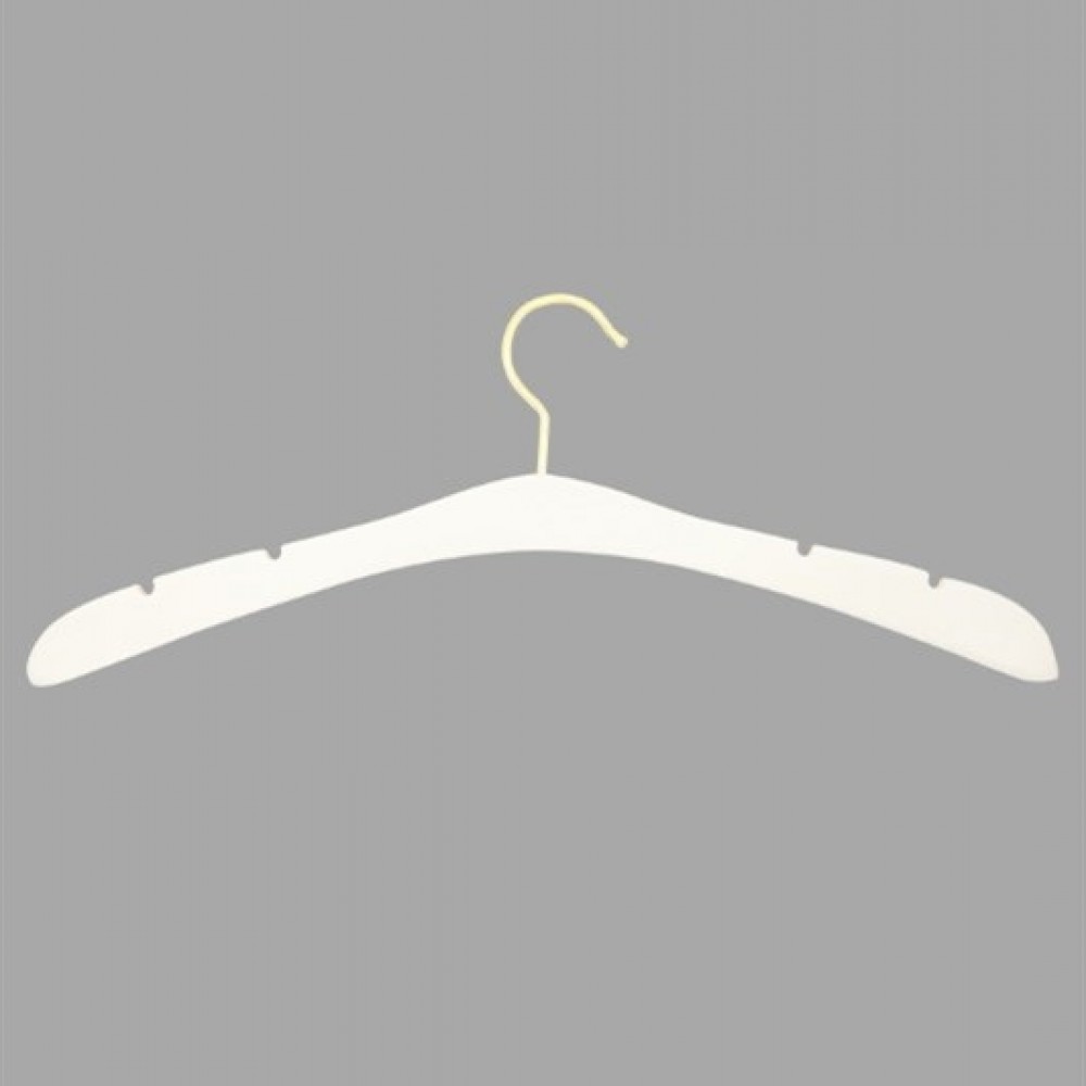 100 adet Ahşap Gelinlik Askısı Beyaz Renk 360 Döner kanca 