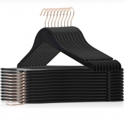 Ahşap Askı Siyah Kıyafet Elbise Askısı Askılığı Gömlek Askısı Pantolon Askısı