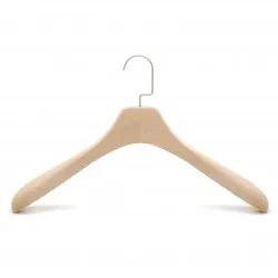 100 ADET LAMA KANCALI KALIN OMUZ FORMLU NATUREL AHŞAP CEKET ASKISI 