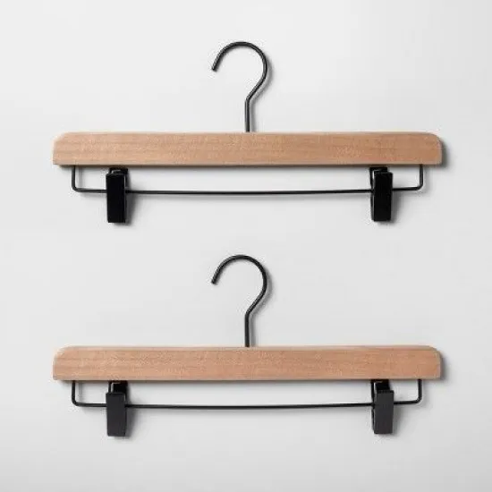 100  Adet Ahşap pantolon askıları ile tarzınıza doğal ve şık bir dokunuş katın  